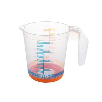 DOZOWNIK Z MIARKĄ PLASTIKOWY FLOW 1L