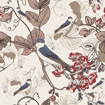 Koc flanelowy Fleur 130 x 170 cm ecru