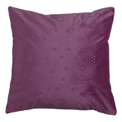 Poszewka DIAMONDS 45 x 45 cm fioletowa