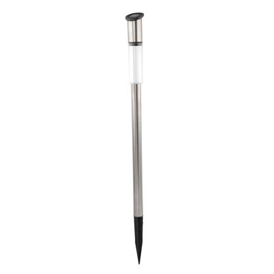 Lampa solarna słupek 69 cm srebrna