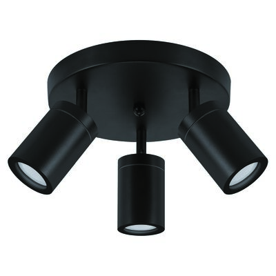 Oprawa do łazienki TENOR GU10 3C BLACK STRÜHM