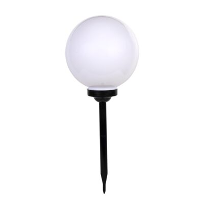 Lampa solarna wbijana kula 30 cm czarna