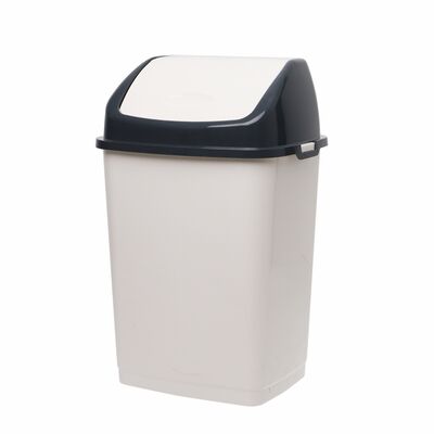 Kosz CLIP 16l/18l krem-antracyt
