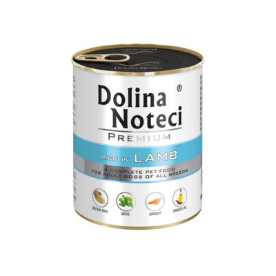 Karma mokra dla psa BOGATA W JAGNIĘCINĘ 800 g Dolina Noteci