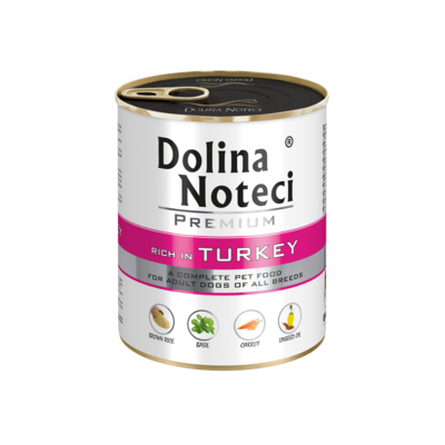 Karma mokra dla psa BOGATA W INDYKA 800 g Dolina Noteci