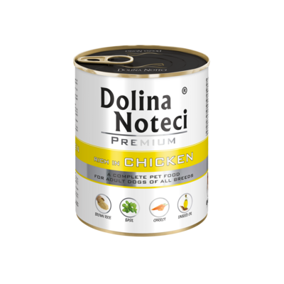 Karma mokra dla psa BOGATA W KURCZAKA 800 g Dolina Noteci