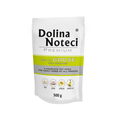 Karma mokra dla psa BOGATA W GĘŚ 500 g Dolina Noteci