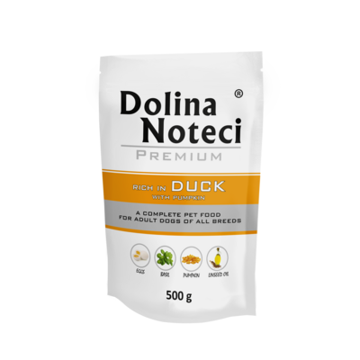 Karma mokra dla psa BOGATA W KACZKĘ 500 g Dolina Noteci