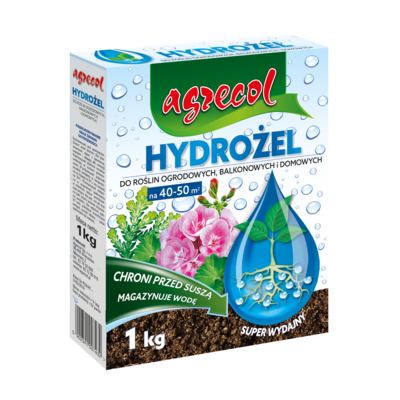 Hydrożel do roślin ogrodowych, balkonowych i domowych 1 kg Agrecol