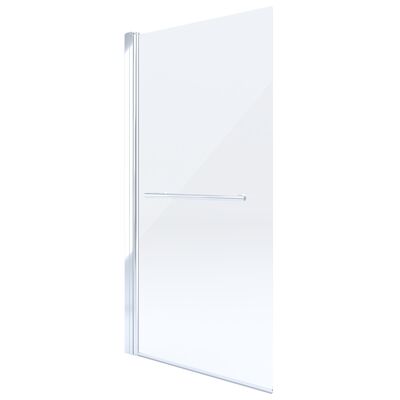 Parawan nawannowy podnoszony LEVITA chrom + szkło transparentne 75 x 145 cm