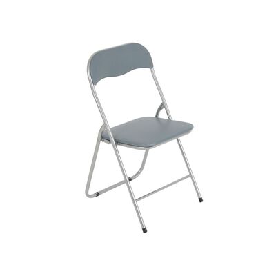 Krzesełko składane szare pvc