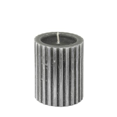 Świeca Modern walec grafit S 10 x 8 cm