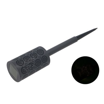 Lampa solarna 6,5 x 6,5 x 39 cm czarna
