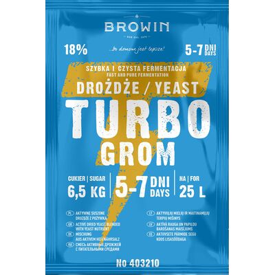 Drożdże gorzelnicze Turbo Grom 5-7 dni 85 g