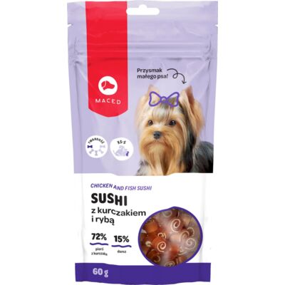 Przysmak dla psa York sushi kurczak ryba 60 g Maced