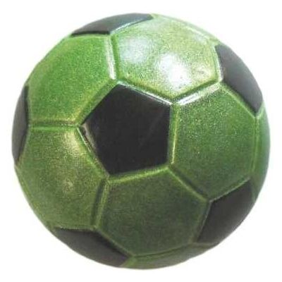 Piłka 40 mm football zielona brokat