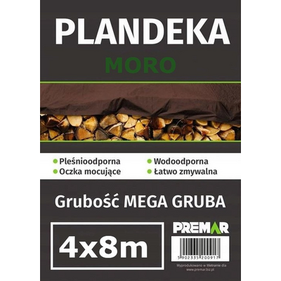 Plandeka 4 x 8 m moro