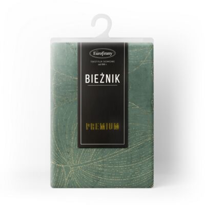 Bieżnik dekoracyjny Blink 35 x 180 cm ciemnomiętowy