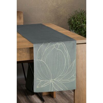 Bieżnik dekoracyjny Blink 12 35 x 140 cm srebrny