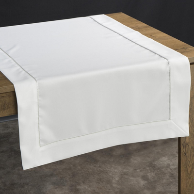 Bieżnik dekoracyjny Dorita 40 x 180 cm biały