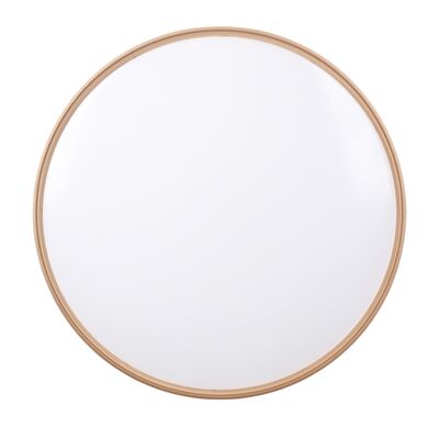 Plafon MONTANA biało-złoty 24 W LED 40 cm klosz biały