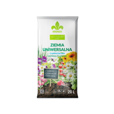 Ziemia uniwersalna z nawilżaczem 20 l KRONEN