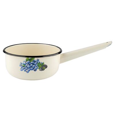 Rondel emaliowany prosty borówka 16 cm 1,3 l