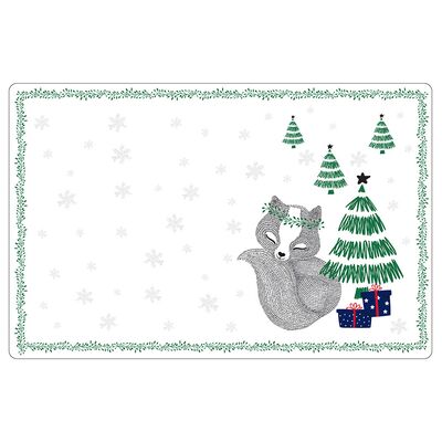 Mata stołowa Winter friends 28 x 43 cm lisek