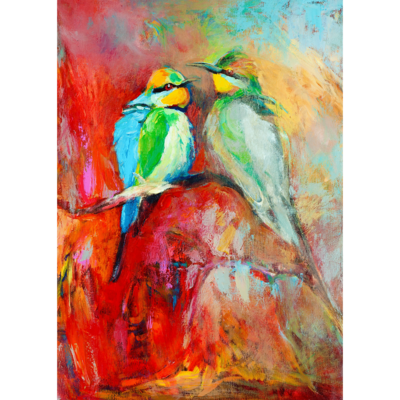 Obraz na płótnie 50 x 70 cm Ptaki