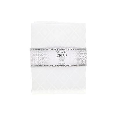 Obrus biały 140 x 160 cm Deccorino