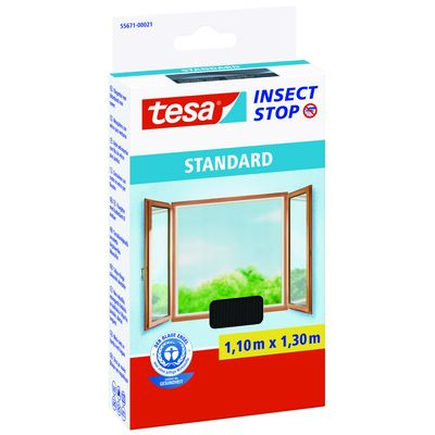 Moskitiera okienna KLETT STANDARD czarna 1,1 x 1,3 m