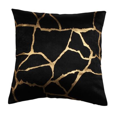 Poszewka WUSTE 45 x 45 cm czarno-złoty