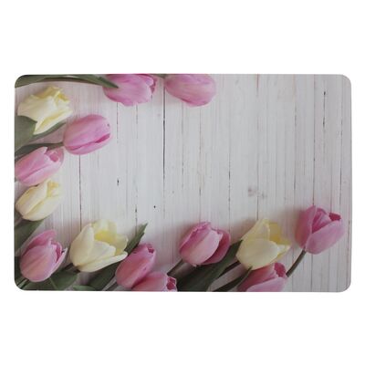 Podkładka TULPEN 43,5 x 28,2 cm biało-różowy