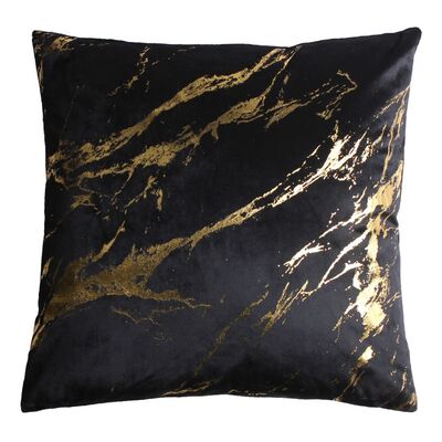 Poduszka STORM 45 x 45 cm czarno-złoty