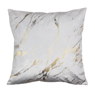 Poduszka STORM 45 x 45 cm biało-złoty