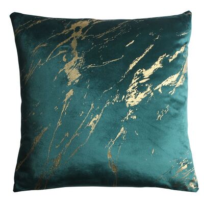 Poduszka STORM 45 x 45 cm zielono-złoty