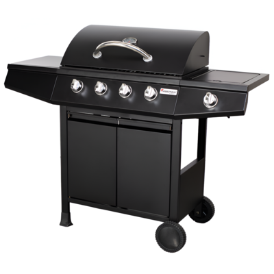 Grill gazowy 4 + 1 palnikowy MG661 9,3 kW czarny Floraland