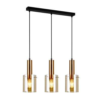 Lampa wisząca Sardo 3 x E27 mosiężny