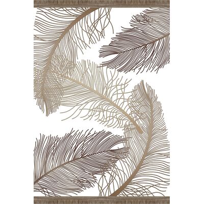Dywan drukowany NAPO bambus 160 x 230 cm beż
