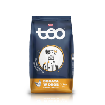 Karma sucha dla psa drób 2,7 kg TEO