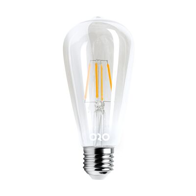 Żarówka LED ORO-E27-ST64-FL-CLARO-8W-WW