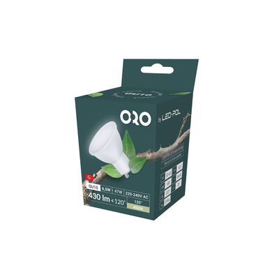 Żarówka LED ORO-GU10-TOTO-6,5W-DW