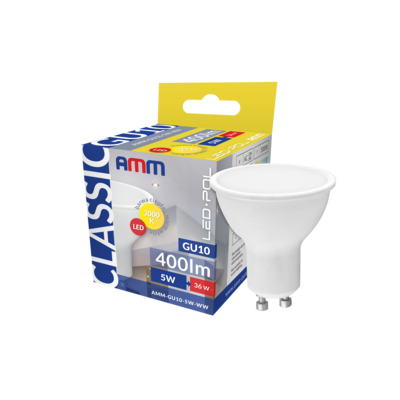 Żarówka LED AMM-GU10-5W-WW
