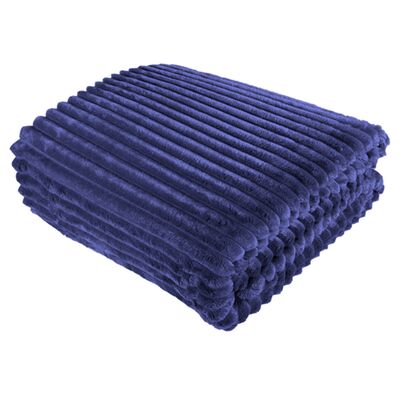 Koc LEA 150 x 200 cm granatowy
